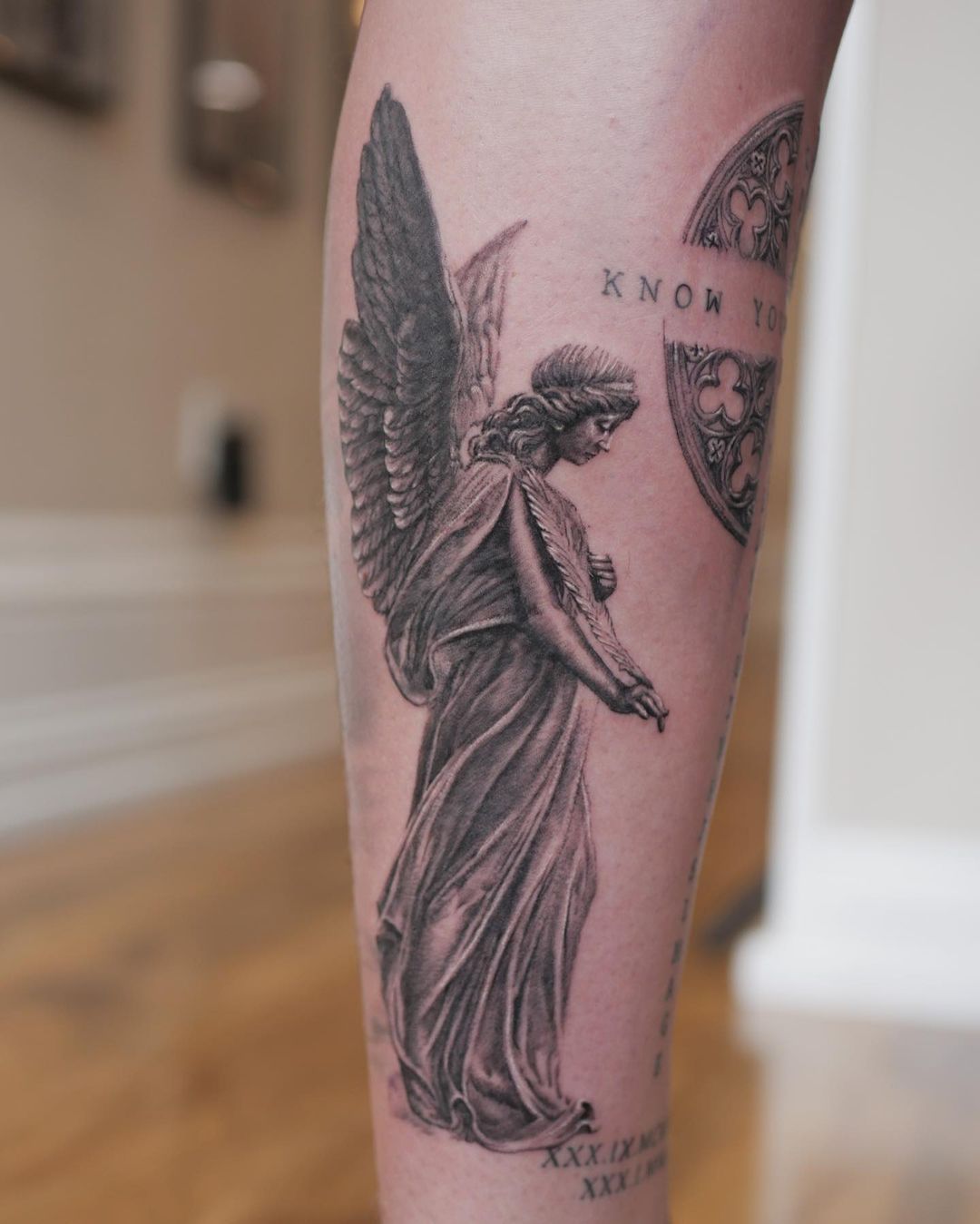 20 Lovely Light  Disturbingly Dark Angel Tattoos  CafeMomcom