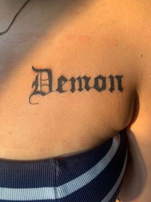 #tattoo#tatuagem#lettering#customlettering#demon#riodejaneiro#blackwork#letras #escrita