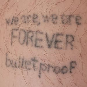 we are, we are FOREVER bulletproof -BTS