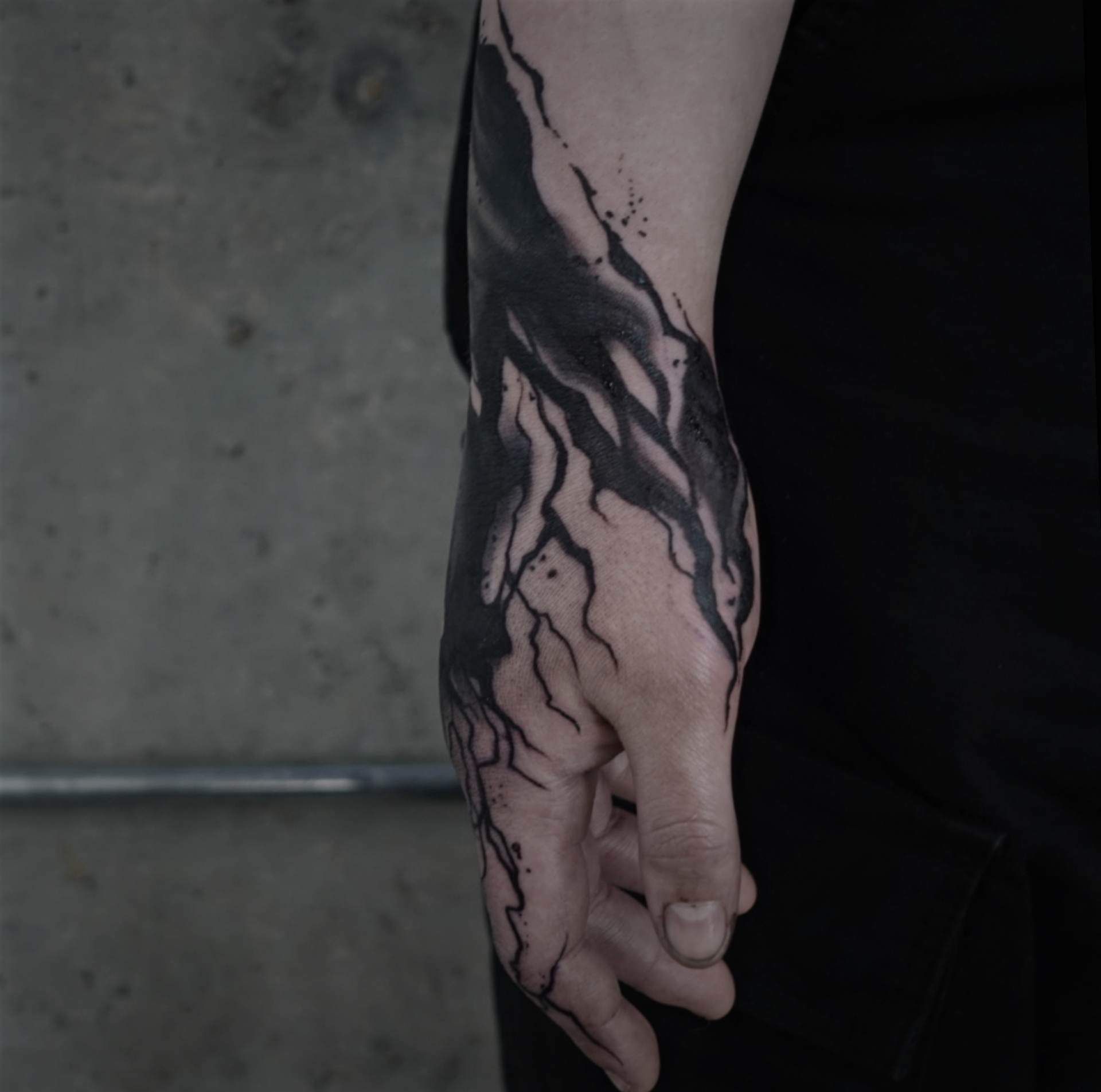 Suminagashi full sleeve, abstract marbling black and red tattoo Oakland bay  area California . . . . . #marblingtattoo #suminagashi #sumi... | Instagram