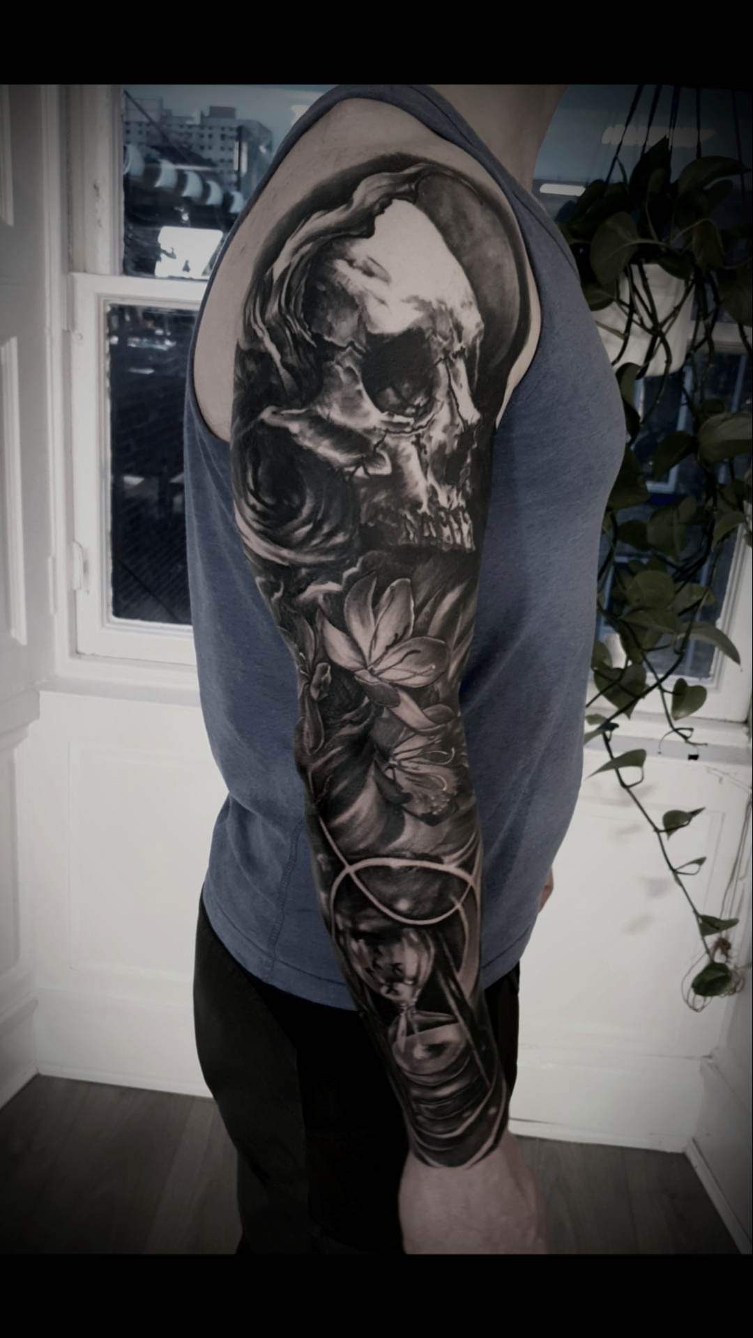 Tattoo artist Darwin Enriquez | iNKPPL | Skull sleeve tattoos, Skull sleeve,  Evil skull tattoo