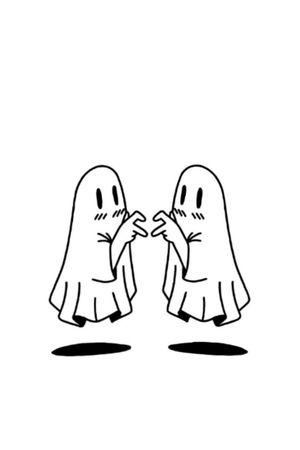 Couples ghost tattoo