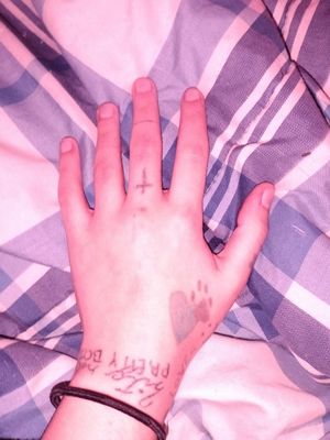 This isn't the best picture, but i want to get more tattoos on this hand to fill in the space. Anyone have any ideas?
