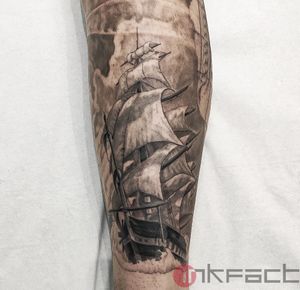 Black and grey Boat 