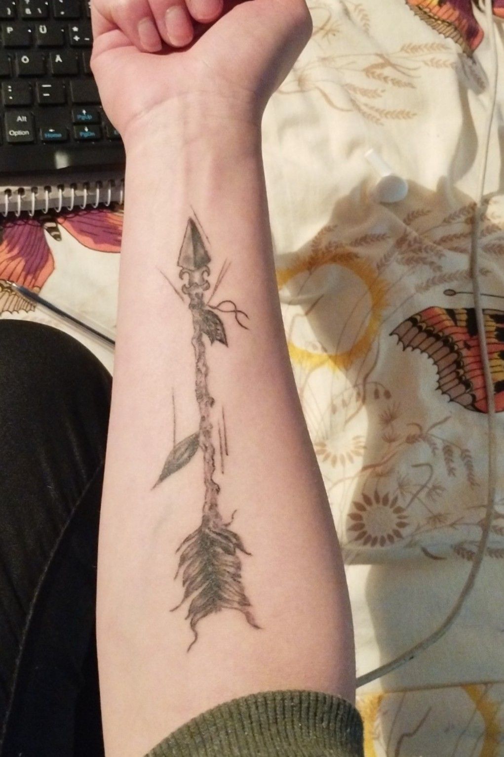 Trying to come up with a cool alt cover up for this shitty machine tattoo  lol its inconvenient where it is so I wanna cover it  rsticknpokes