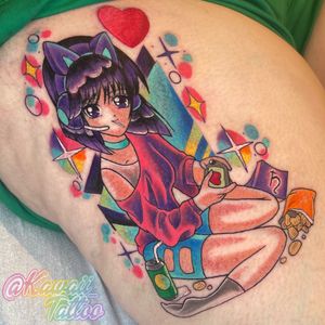 Kawaii Gamer Girl Sailor Saturn from Sailor Moon by Alexis Haskett