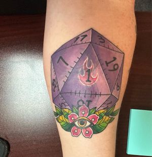 D20 coverup, by BJ Stowe @ Tried and True Tattoo, Apple Valley, CA