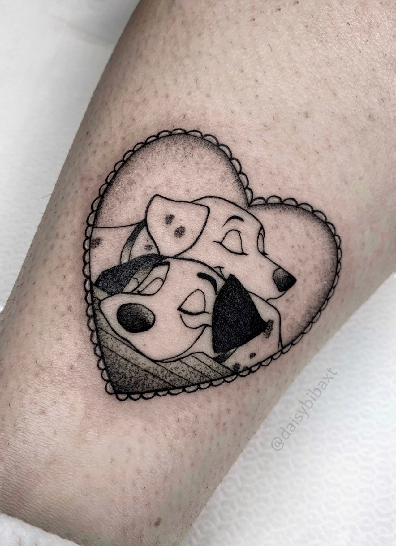 Tattoo uploaded by Daisy Bibaxt Tattoo • Disney tattoo Peggy x Perdita 101 Dalmatians • Tattoodo