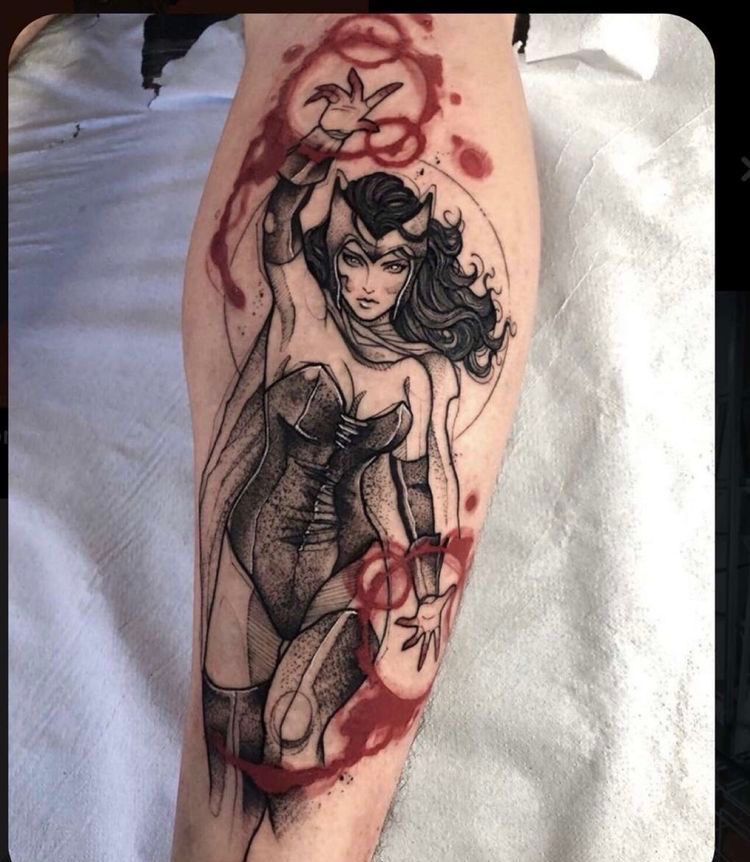 WiTcHeS Be CrAzY tattoo by Tim Shumate  Scarlet witch Tim shumate  illustrations Marvel