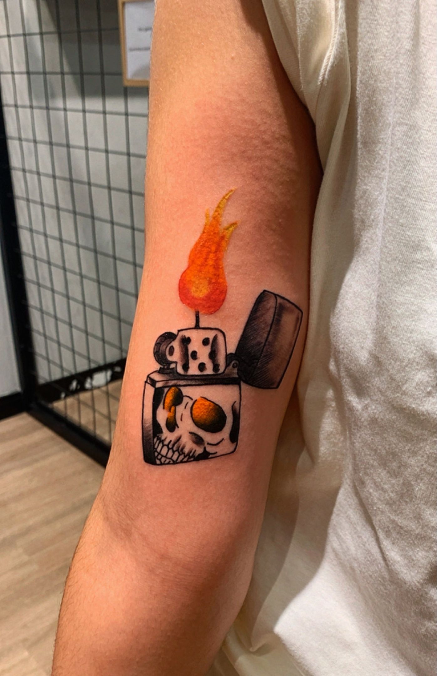 777 tattoo with fire｜TikTok Search