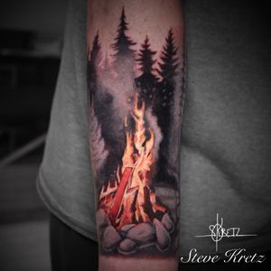 Whistler Campfire tattoo 