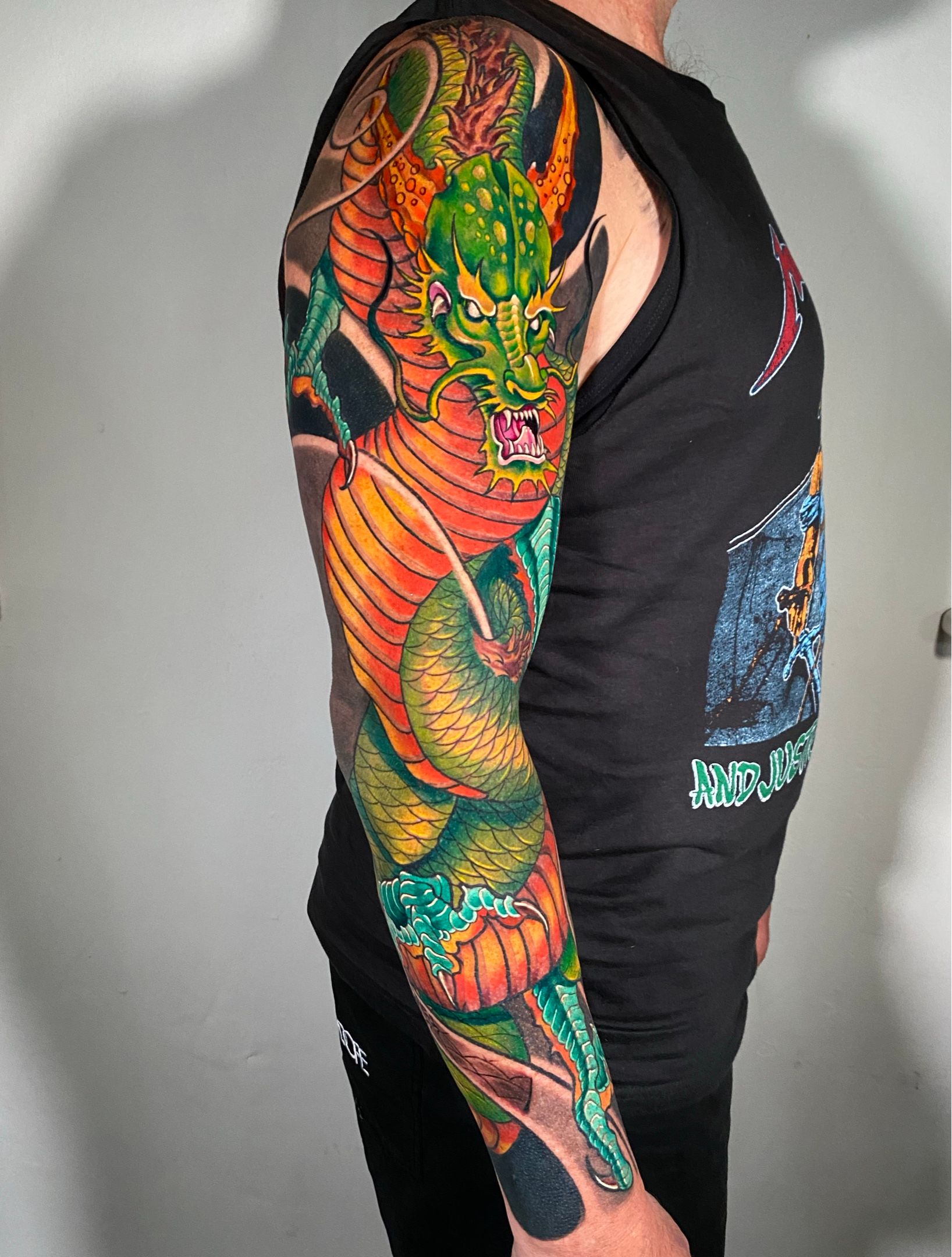 Checkout This Amazing Lord Krishna Full Sleeve Tattoo By Allan Gois At  Aliens Tattoo India | Hand tattoos for guys, Full sleeve tattoo, Alien  tattoo