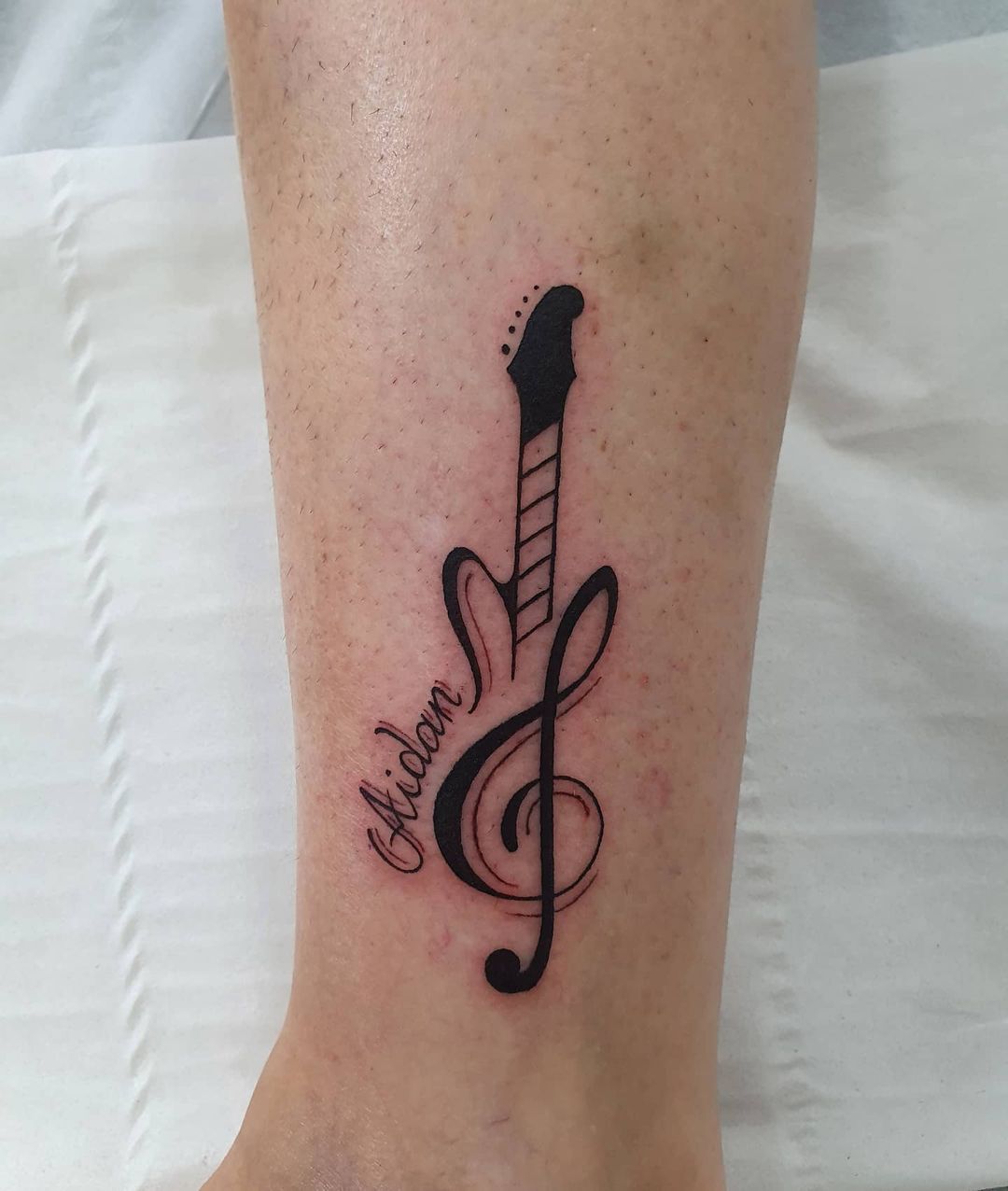 Stylish musical notes tattoo design on Craiyon