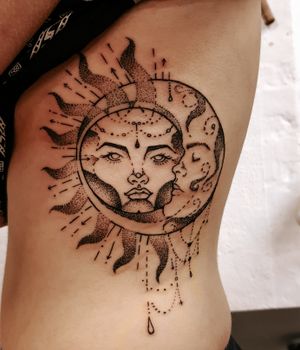 Sun & Moon Tattoo
