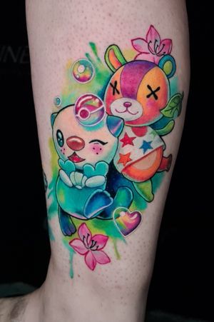 Healed anime /gamer girl tattoo