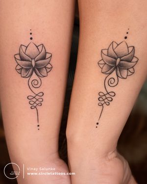 Matching tattoo done by Vinay Salunke  at Circle Tattoo India.
