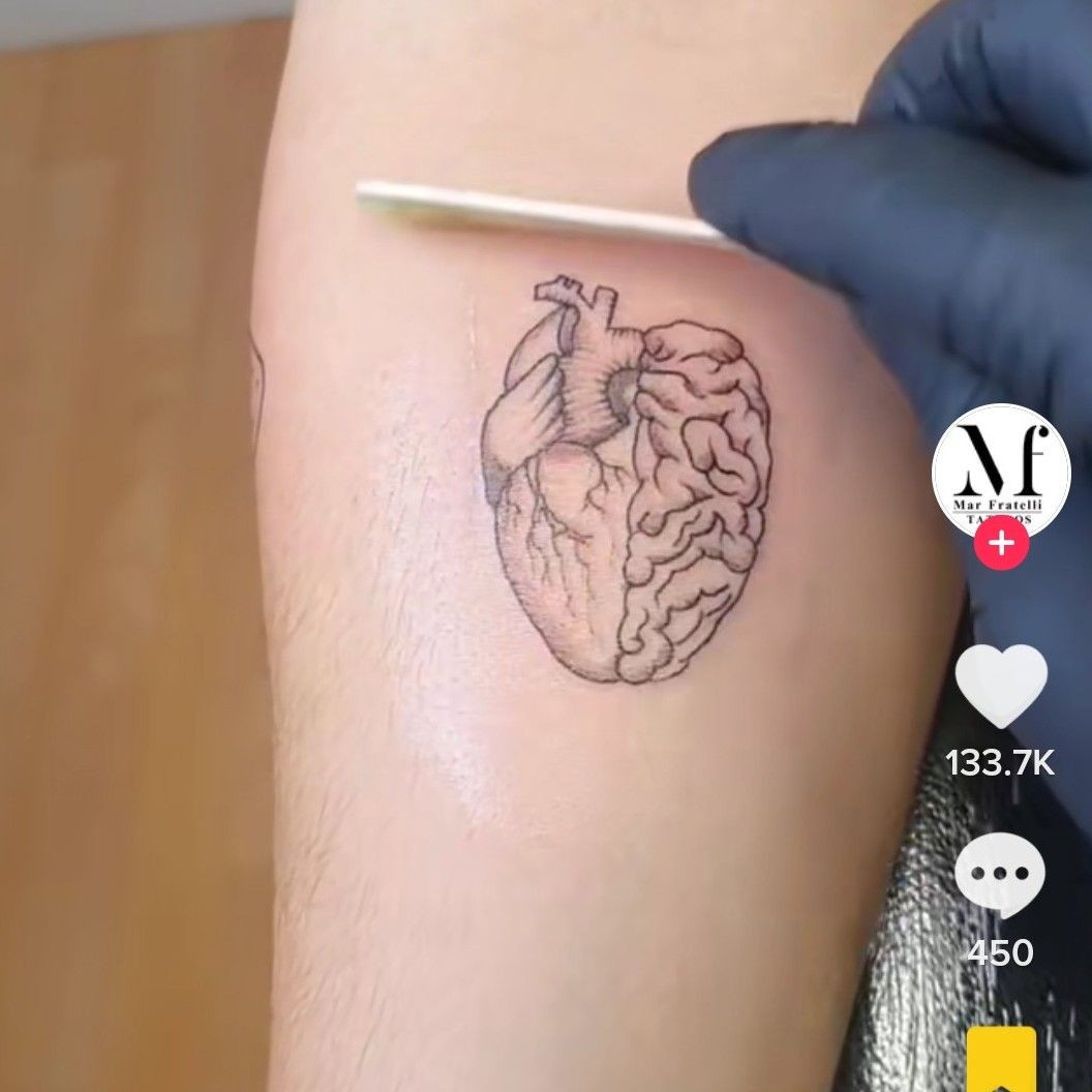 chest tattoo - wings brain heart by GideonHeer on DeviantArt