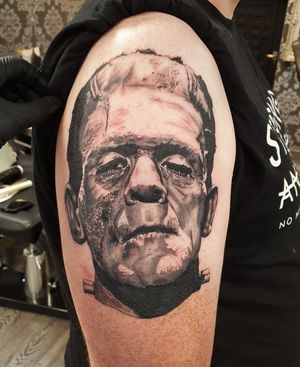 Frankenstein's Monster black and grey