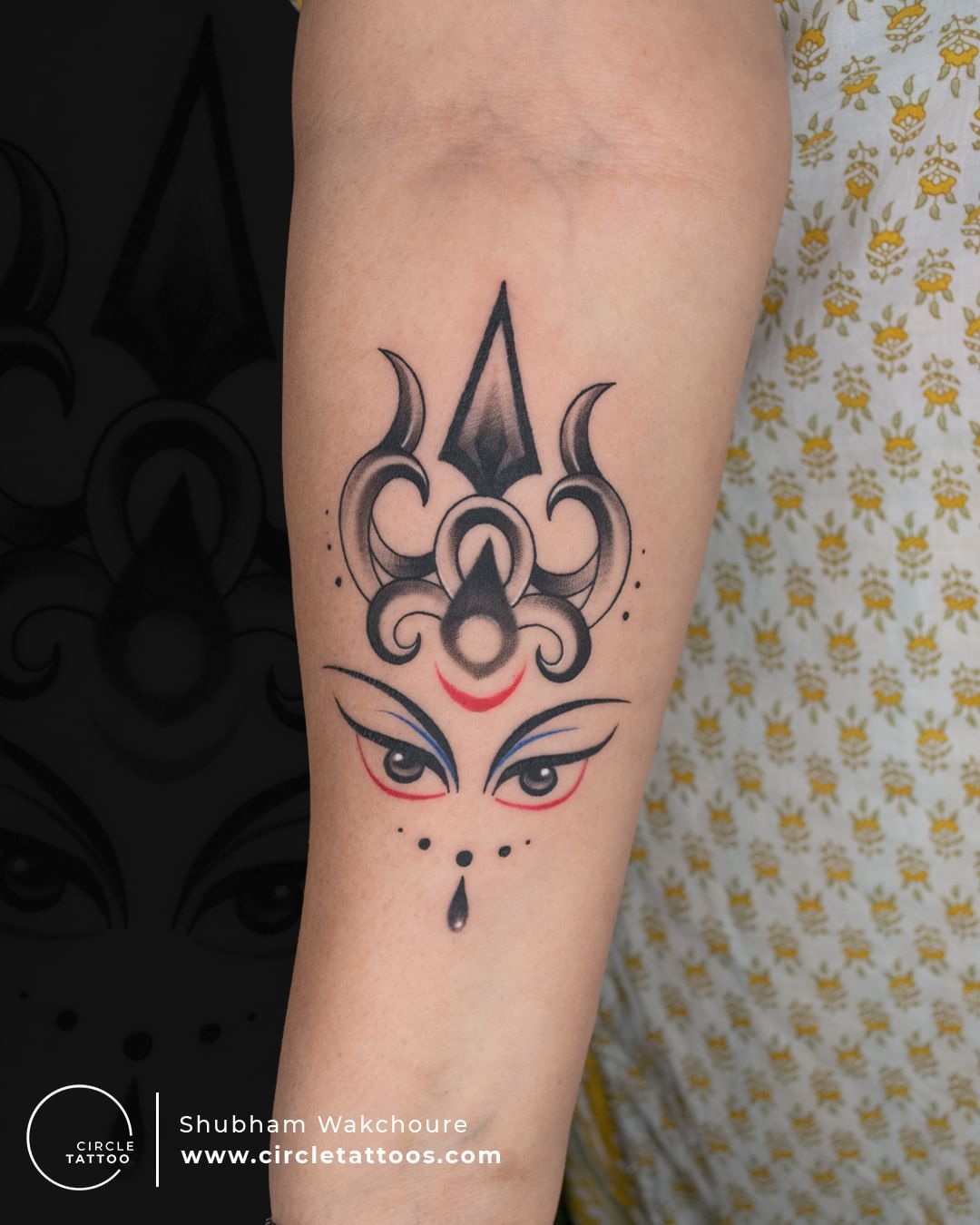 Beautiful Durga Maa Tattoo - Inkblot Tattooz