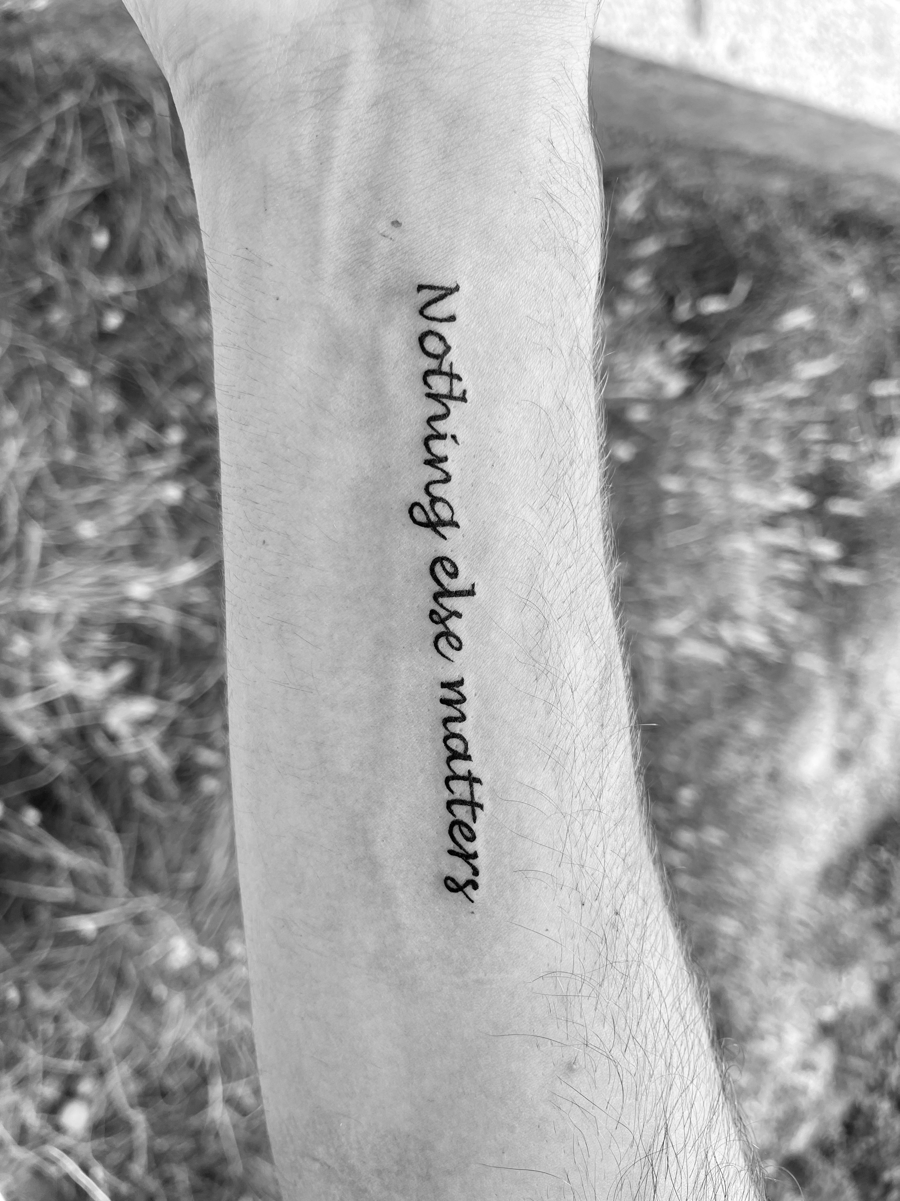 Second Tattoo Nothing Else Matters