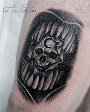 B&G skull tattoo