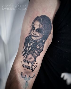 B&G Joker and Batman tattoo