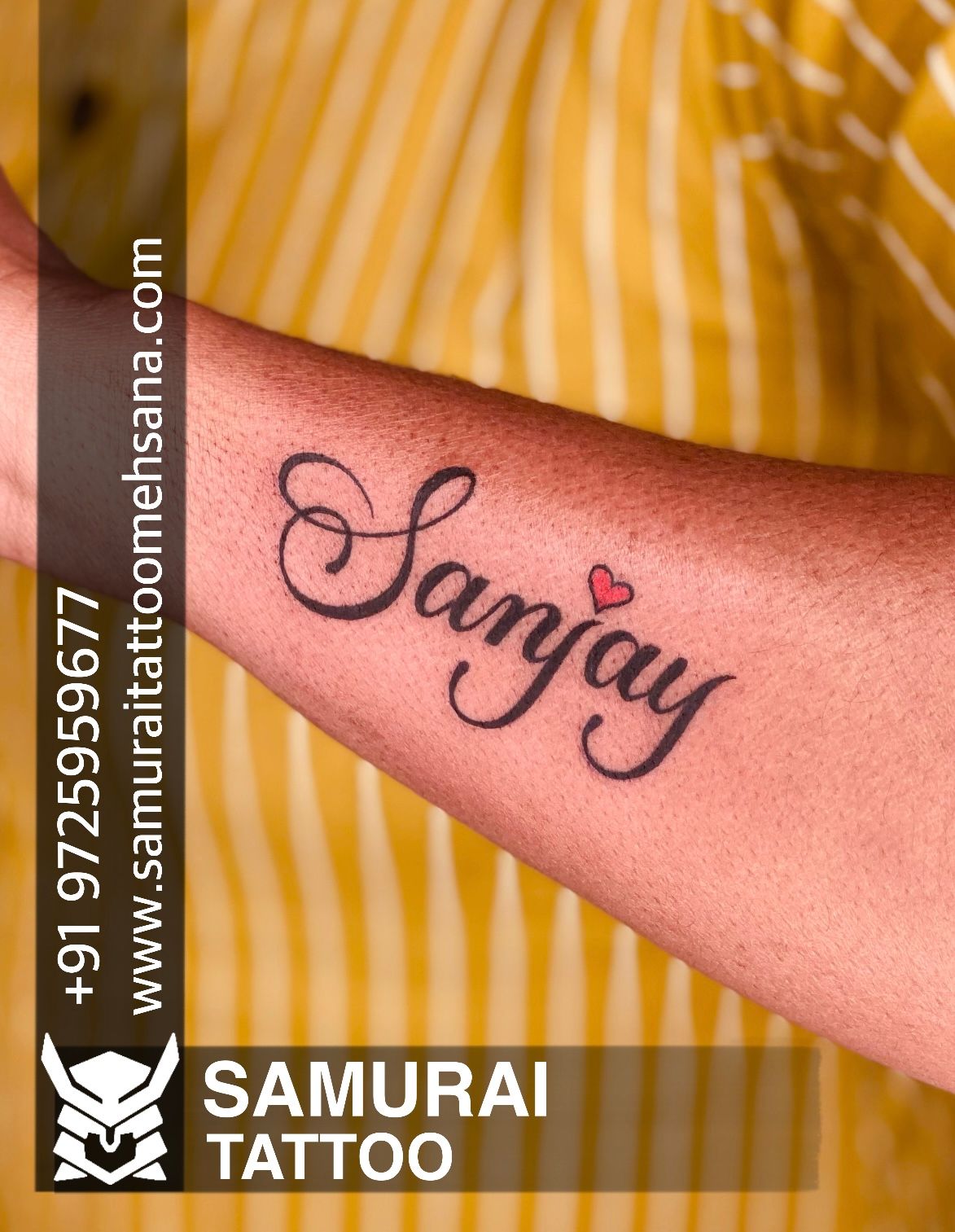 Sanjay Name Tattoo by  Rahul  Skin Machine Tattoo Studio  Facebook