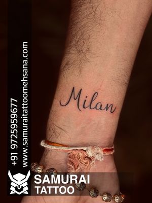 Milan name tattoo |Milan tattoo |Milan name tattoo ideas 
