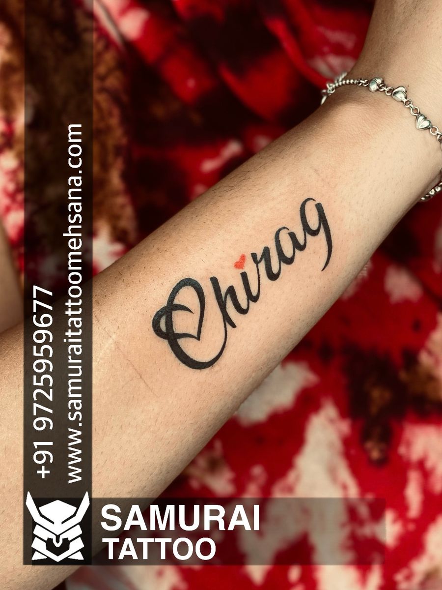 Tattoo uploaded by Vipul Chaudhary • Chirag name tattoo Chirag name