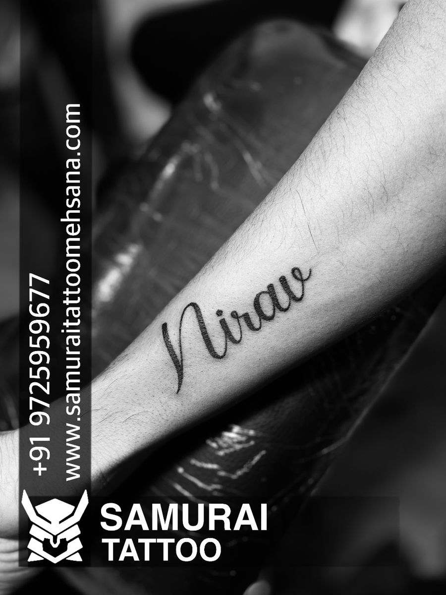 Tattoo uploaded by Vipul Chaudhary • Nirav name tattoo |Nirav tattoo ...