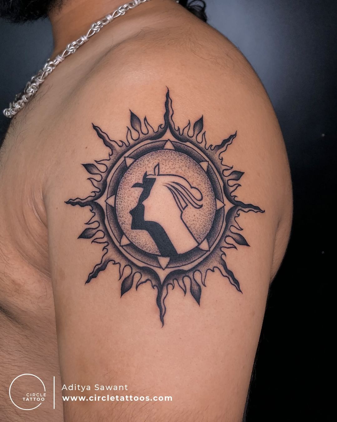 Aditya Name | Ink tattoo, Tattoo studio, Name tattoo