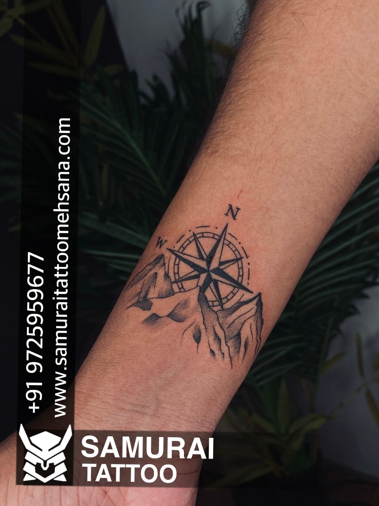 Tattoo uploaded by Jae Levi • Third tattoo, anchor/compass left wrist •  Tattoodo