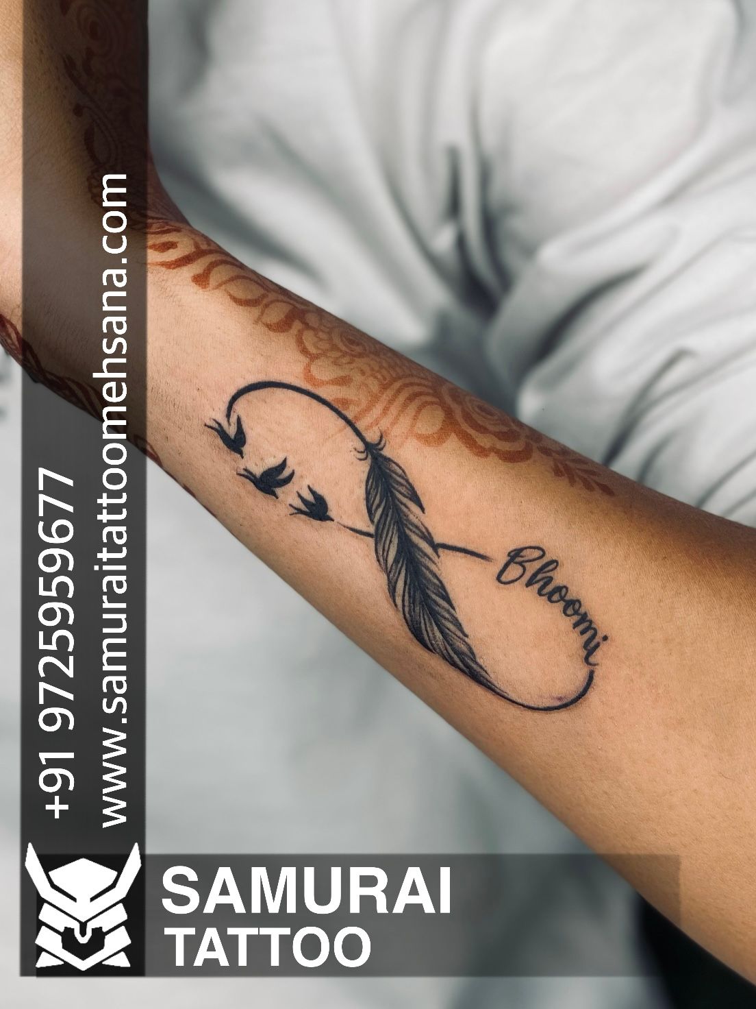 AJ Tattoo Studio - Infinity Tattoo Done @ajtattoopune Infinity symbol tattoo  is taken from the mathematics or physics terms. Most of you love infinity  tattoo designs because of its meaning. Infinity symbol