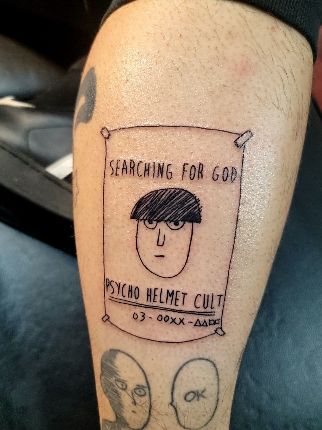 Mob Psycho is my favourite anime had to get him tatted Tattoo by  benjatattoo at goodtattoostudio in Nottingham England  rMobpsycho100