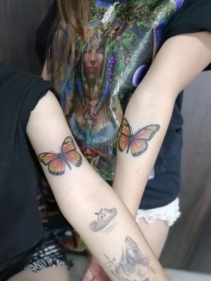 Some butterflies for a couple of girls.Friendship tattoo