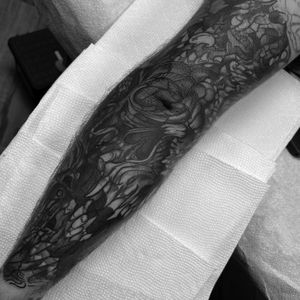 Blackend Mutant Death/Bio Tattoo by Rob Scheyder Jr. Instagram: @enemy_castle Robert Scheyder Jr. Tattoos at Jack Brown’s Tattoo Revival in Fredericksburg, VA 