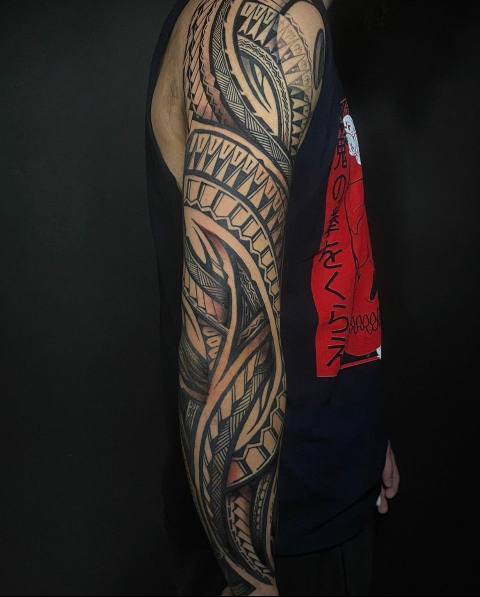 60+ Polynesian Arm Tattoo Designs Stock Illustrations, Royalty-Free Vector  Graphics & Clip Art - iStock