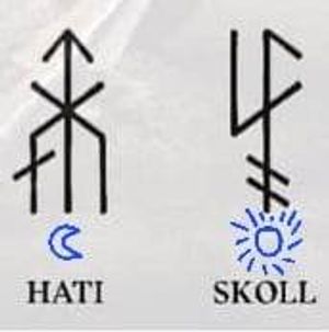 Hati / Skoll runes