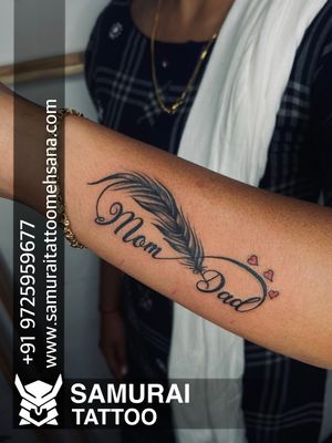 Infinity tattoo  |Infinity with feather tattoo |Tattoo for girls |Girls tattoo  