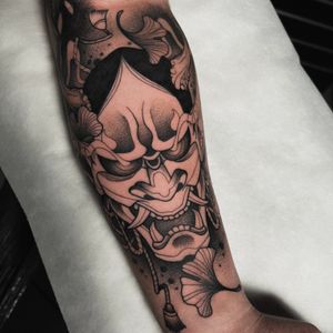 Hanya mask Tattoo by Jaris Ink https://jarisink.com/