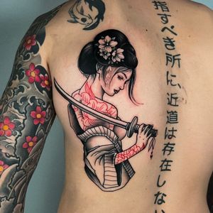 Geisha Samurai Tattoo by Jaris Ink
https://jarisink.com/