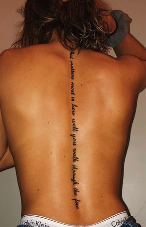 spine idea, love the saying!