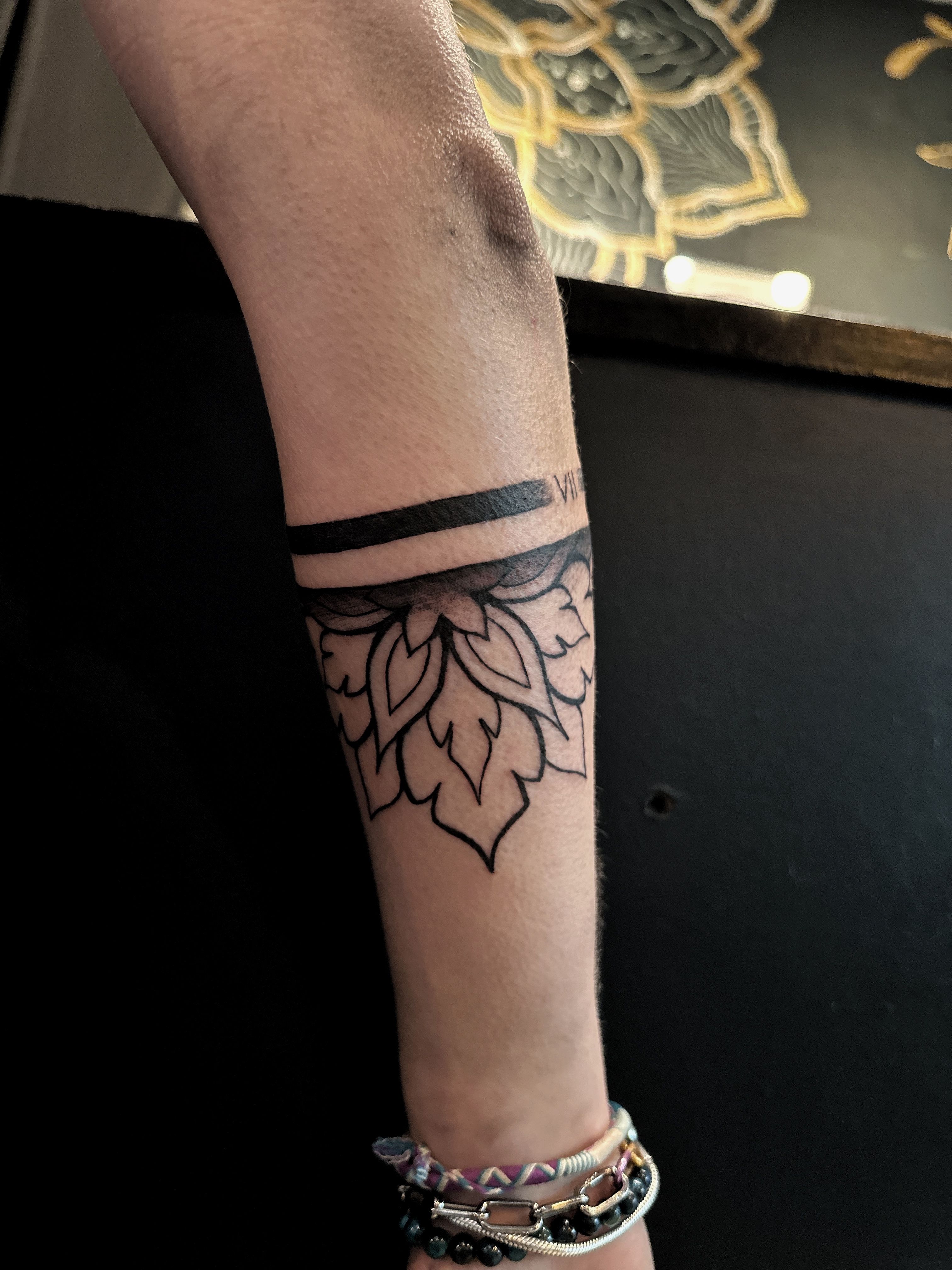 Tattoo uploaded by Dorota Masalska • ARM band #tattoo #art #ink #inked  #geometrictattoos #geometrip #blackworkerssubmission #blackwork  #blacktattoo #mandala #mandalatattoo #gdansk #dotworktattoo #dots #t2me •  Tattoodo
