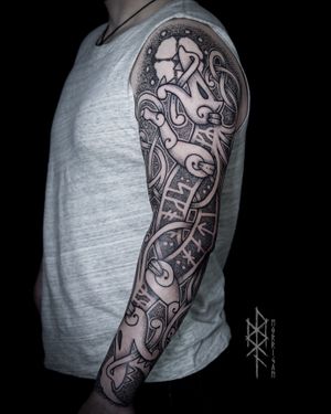 ⚔️Skoll and Hati ⚔️ Viking tattoo