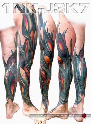 1NK-J3K7
A biomech leg sleeve for an Italian Rock singer which desired to shock wit something unusual