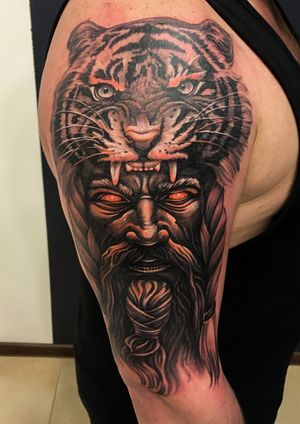 Shaman Tiger tattoo