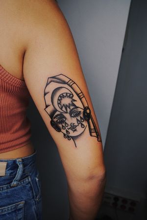 Tattoo uploaded by Tattoodo • Perfect Artist Tattoo by Guen Douglas  #GuenDouglas #blackandgrey #neotraditional #create #text #font #skull  #scissors #pen #pencil #paintbrush #artist #cute #stars #sparkle #heart  #tattoooftheday • Tattoodo