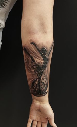 Ballet dancer tattoo