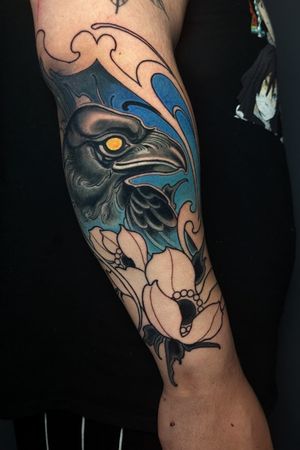 Neo Traditional Raven (work in progress)