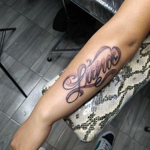 Graffiti tattoo (Luna) Por @Ducs One